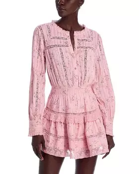 Платье Квинти LoveShackFancy, розовый