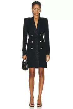 Платье L'Agence Noe Double Breasted Cardi, черный