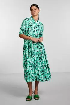 Платье Л PIECES, зеленый