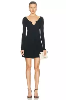 Платье La Mini Robe Pralu Jacquemus, черный