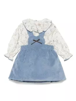 Платье La Stupenderia из вельвета и бисера, синий