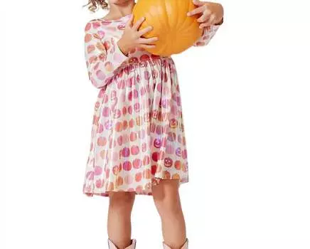 Платье Lame Steph в цвете тыквы Pink Chicken, цвет pumpkin