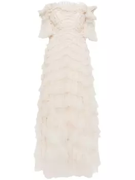 Платье Lana с открытыми плечами Needle & Thread, бежевый