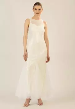 Платье LANGES PAILLETTEN Apart, белый