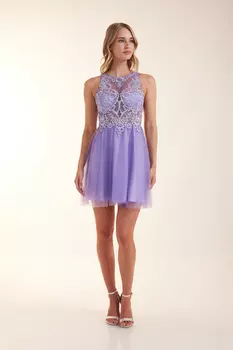 Платье LAONA Mesh Daydream Dress, цвет Purple Sage