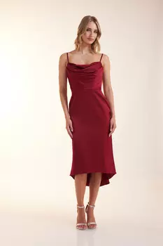 Платье LAONA Satin Eden Dress, цвет Dark Red