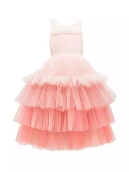 Платье Las Joyas для маленьких девочек и девочек Tulleen, розовый