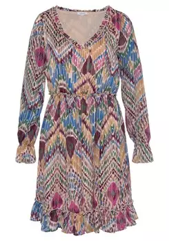 Платье Lascana, бежевый