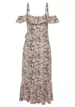 Платье Lascana, бежевый