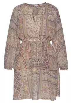 Платье LASCANA Chiffon, цвет bedruckt