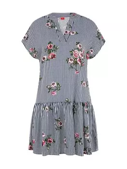 Платье LASCANA Dress, цвет Navy/White