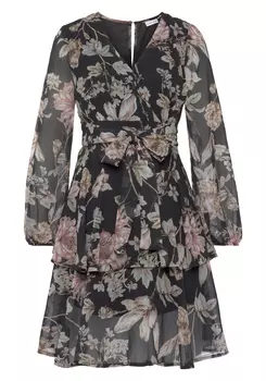 Платье LASCANA Druck, черный