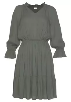 Платье Lascana, хаки