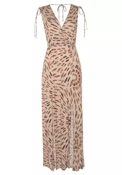 Платье Lascana, коричневый