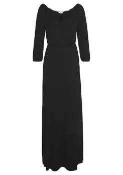 Платье LASCANA Maxi, черный