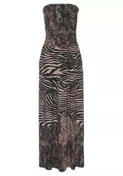 Платье LASCANA Maxi, цвет bedruckt