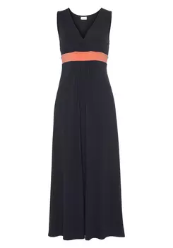Платье LASCANA Maxi, цвет marine-koralle