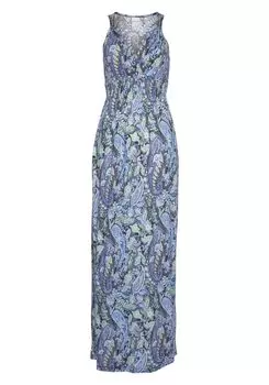 Платье LASCANA Maxi, синий