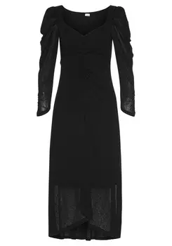 Платье LASCANA Midi, черный