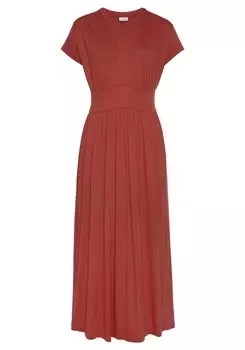 Платье LASCANA Midi, цвет terrakotta
