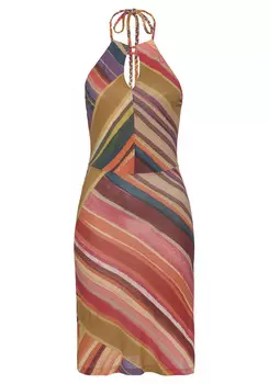 Платье LASCANA Neckholder, оранжевый