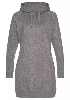 Платье LASCANA, серо-коричневый