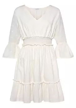 Платье Lascana, шерсть белая