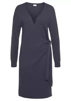 Платье LASCANA Strick, антрацит