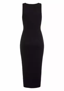 Платье LASCANA Strick, черный