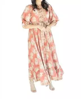 Платье Laurel из обожженного кирпича VICTORIA DUNN, цвет fired brick