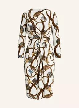 Платье LAUREN RALPH LAUREN, экрю/коричневый