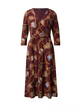 Платье Lauren Ralph Lauren CARLYNA, бордовый