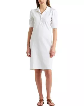 Платье LAUREN Ralph Lauren Collared Shift, белый