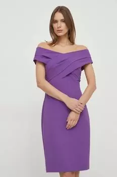 Платье Lauren Ralph Lauren, фиолетовый