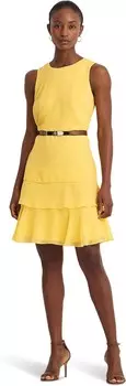 Платье LAUREN Ralph Lauren Georgette Shift Dress, цвет Primrose Yellow