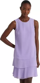 Платье LAUREN Ralph Lauren Georgette Shift Dress, цвет Wild Lavender