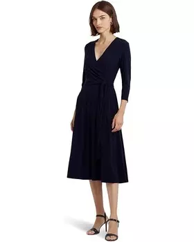 Платье LAUREN Ralph Lauren Jersey-Matte Midi, цвет Lighthouse Navy