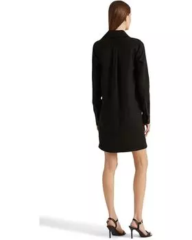 Платье LAUREN Ralph Lauren Lace-Up Twill Dress, цвет Polo Black
