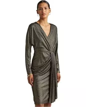 Платье LAUREN Ralph Lauren Metallic Jacquard Dress, золотой