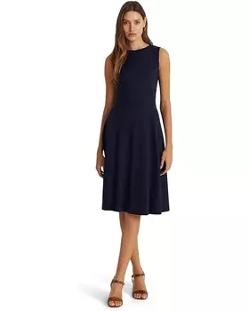 Платье Lauren Ralph Lauren Ponte Fit-and-Flare Dress, цвет Lighthouse Navy