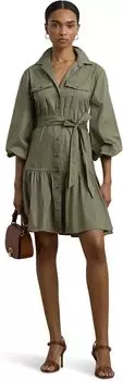 Платье Lauren Ralph Lauren Reedan-Long Sleeve-Day Dress, цвет Sage Green