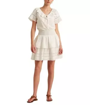 Платье LAUREN Ralph Lauren, Ruffle Trim Cotton Voile Dress