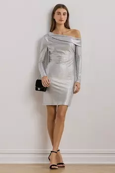 Платье Lauren Ralph Lauren, серебряный