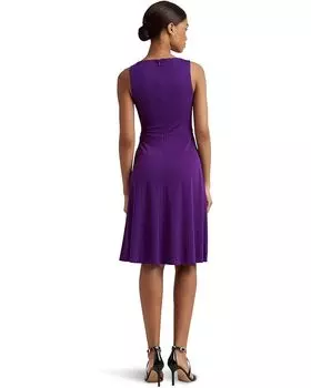 Платье LAUREN Ralph Lauren Surplice Jersey Sleeveless Dress, цвет Purple Agate