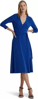 Платье LAUREN Ralph Lauren Surplice Jersey Dress, цвет Sapphire Star