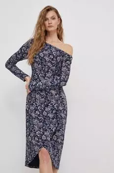 Платье Lauren Ralph Lauren, темно-синий