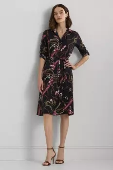 Платье Lauren Ralph Lauren, темно-синий