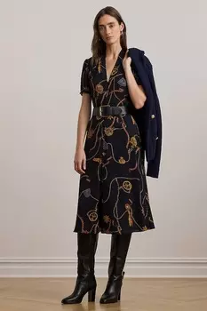 Платье Lauren Ralph Lauren, темно-синий
