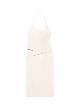 Платье Le Splash Hielo Jacquemus с боковыми вырезами, белый