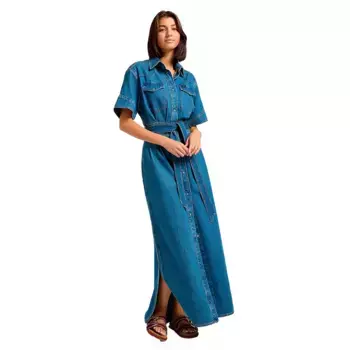 Платье Lee Western short sleeve long, синий